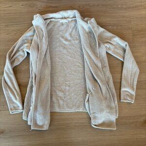 ** BAREFOOT DREAMS cozy chic cardigan sweater Beige Tan Size S